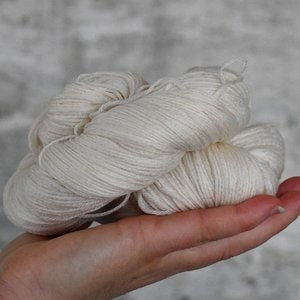 Undyed Yarn - Natural Boo 4 ply - 100gm