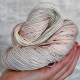 Undyed Yarn - Silver Sparkle Sock - 100gm