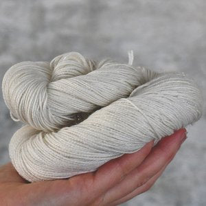 Undyed Yarn - Silver Sparkle Sock - 100gm
