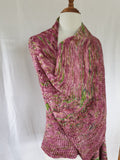 Hand Knitted, Hand Dyed Wrap - Autumn Cascade - 100% Merino