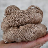 Undyed Yarn - Tranquil Lace - Camel and Silk - 100gm