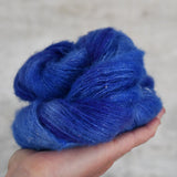 Undyed Yarn - Sequin Fluff Alpaca/Silk/Sequins/Merino - 50gm
