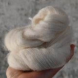Undyed Yarn - Sequin Fluff Alpaca/Silk/Sequins/Merino - 50gm