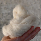Undyed Yarn - Kid Silk Sequin Mohair/Silk/Sequins/Merino - 50gm