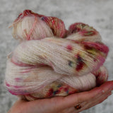 Undyed Yarn - Alpaca/Cotton/Merino - Naturel Fluff 4ply - 100gm