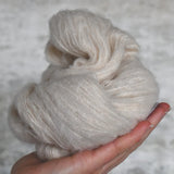 Undyed Yarn - Alpaca/Cotton/Merino - Naturel Fluff 4ply - 100gm