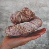 Undyed Yarn - Bronze Sparkle Sock - 100gm