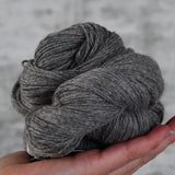 Undyed Yarn - Natural Grey Llama 4ply - 100% Grey Baby Llama - 100gm