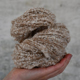 Undyed Yarn - Alpaca/Cotton - Aran Loop De Loop Caramel - 100gm