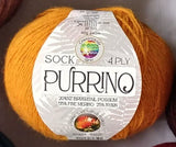 Purrino Sock 4 Ply - 20% NZ Brushtail Possum, 55% Merino, 25% Nylon 40gm