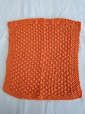 knitted cotton dishcloths - approx. 10" square - handmade