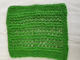 knitted cotton dishcloths -  approx. 8" square - handmade