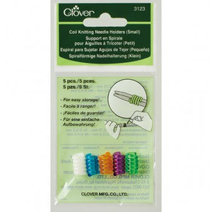 Clover Coil Knitting Needle Holders - Small - 5 pack